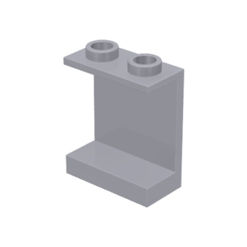 Деталь LEGO 4864b Panel 1 x 2 x 2 - Hollow Studs - Light Bluish Gray