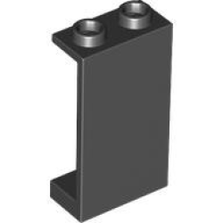 Panel 1 x 2 x 3 - Hollow Studs - Black Panel 1 x 2 x 3 - Hollow Studs - Black