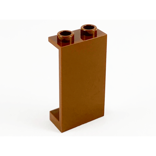 Деталь LEGO 2362b Panel 1 x 2 x 3 - Hollow Studs - Brown