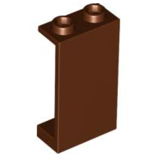 Деталь LEGO 2362b Panel 1 x 2 x 3 - Hollow Studs - Reddish Brown