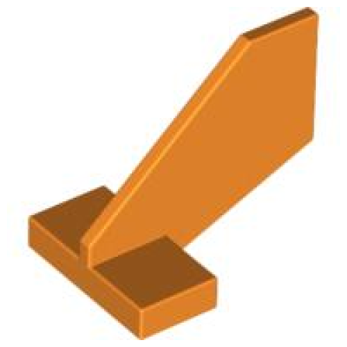 Деталь LEGO 44661 Tail Shuttle, Small - Orange