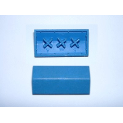 Minitalia Slope 33 2 x 4 Double with Bottom X Supports - Blue