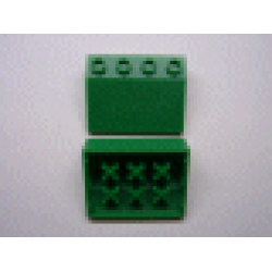 Minitalia Slope 33 3 x 4 with Bottom X Supports - Green