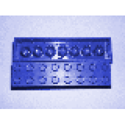 Minitalia Brick 2 x 8 with Bottom Tubes - Blue