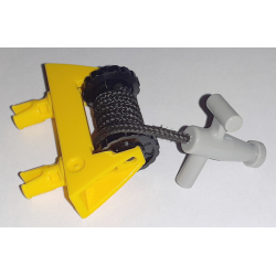 String Reel 1 x 4 x 2 Complete with String and Light Gray Hose Nozzle T Handle - Yellow