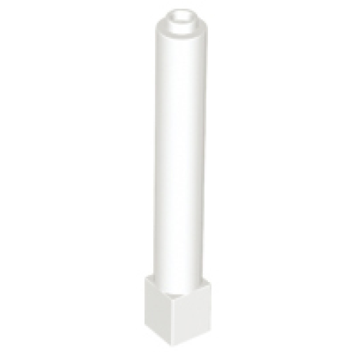 Деталь LEGO 43888 Support 1 x 1 x 6 Solid Pillar - White