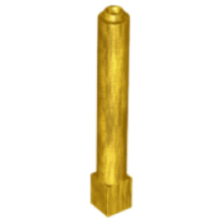 Support 1 x 1 x 6 Solid Pillar - Pearl Gold