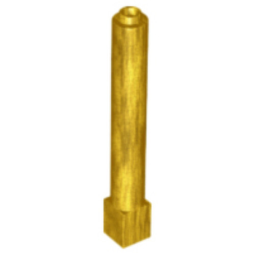 Деталь LEGO 43888 Support 1 x 1 x 6 Solid Pillar - Pearl Gold