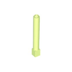 Support 1 x 1 x 6 Solid Pillar - Yellowish Green