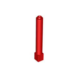 Support 1 x 1 x 6 Solid Pillar - Red