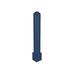 Support 1 x 1 x 6 Solid Pillar - Dark Blue