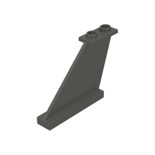 Деталь LEGO 2340 Tail 4 x 1 x 3 - Dark Gray