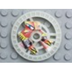 Technic, Disk 5 x 5 - RoboRider Talisman Wheel, Flame Mold with Robot Pattern - Glow In Dark Opaque Technic, Disk 5 x 5 - RoboRider Talisman Wheel, Flame Mold with Robot Pattern - Glow In Dark Opaque