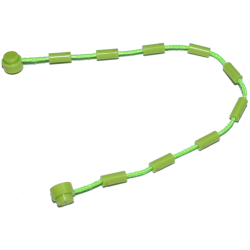 String with End Studs and Climbing Grips (21L Overall) with (Same Color) Studs and Grips Pattern - Lime