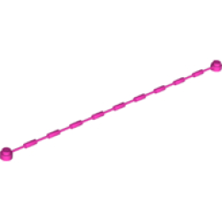 String with End Studs and Climbing Grips (21L Overall) with (Same Color) Studs and Grips Pattern - Dark Pink