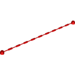 String with End Studs and Climbing Grips (21L Overall) with (Same Color) Studs and Grips Pattern - Red