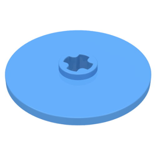 Деталь LEGO 2723 Technic, Disk 3 x 3 - Medium Blue