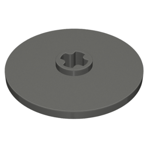 Деталь LEGO 2723 Technic, Disk 3 x 3 - Pearl Dark Gray