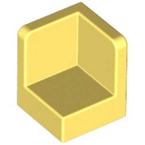 Деталь LEGO 6231 Panel 1 x 1 x 1 Corner - Bright Light Yellow