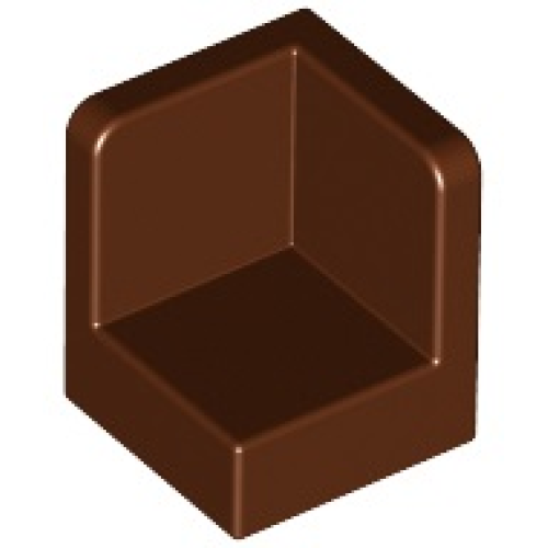 Деталь LEGO 6231 Panel 1 x 1 x 1 Corner - Reddish Brown