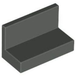 Panel 1 x 2 x 1 - Dark Gray