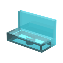 Panel 1 x 2 x 1 - Trans-Light Blue