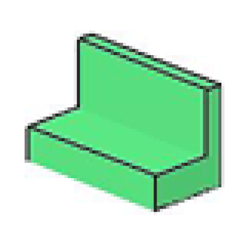 Деталь LEGO 4865 Panel 1 x 2 x 1 - Medium Green