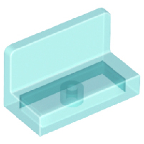 Деталь LEGO 4865b Panel 1 x 2 x 1 with Rounded Corners - Trans-Light Blue