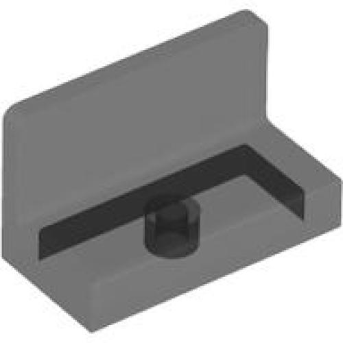 Деталь LEGO 4865b Panel 1 x 2 x 1 with Rounded Corners - Trans-Black