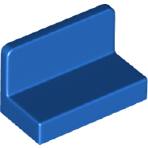 Деталь LEGO 4865b Panel 1 x 2 x 1 with Rounded Corners - Blue