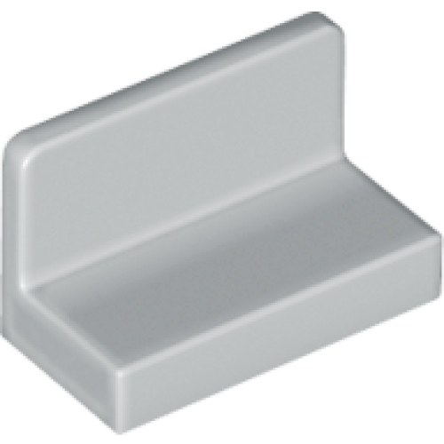 Деталь LEGO 4865b Panel 1 x 2 x 1 with Rounded Corners - Light Bluish Gray