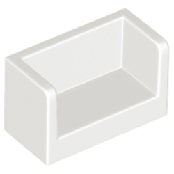 Panel 1 x 2 x 1 with Rounded Corners and 2 Sides - White Panel 1 x 2 x 1 with Rounded Corners and 2 Sides - White