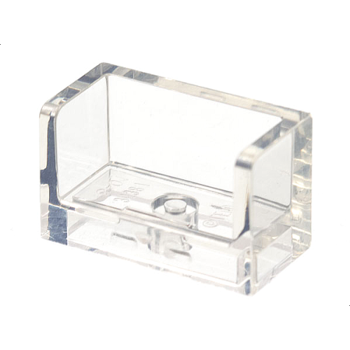 Деталь LEGO 23969 Panel 1 x 2 x 1 with Rounded Corners and 2 Sides - Trans-Clear