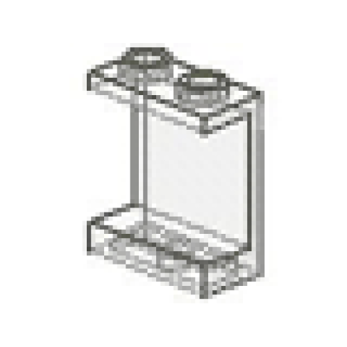 Деталь LEGO 4864 Panel 1 x 2 x 2 (Undetermined Type) - Trans-Clear