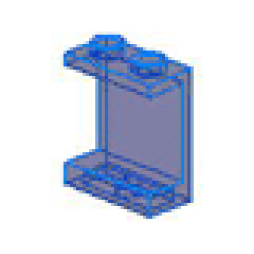 Деталь LEGO 4864 Panel 1 x 2 x 2 (Undetermined Type) - Trans-Dark Blue