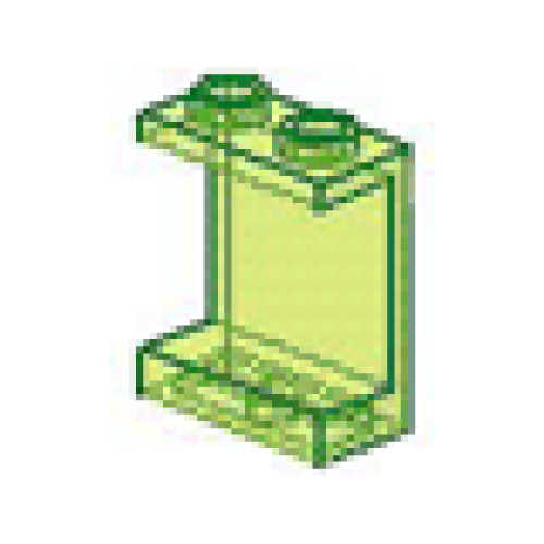 Деталь LEGO 4864 Panel 1 x 2 x 2 (Undetermined Type) - Trans-Neon Green