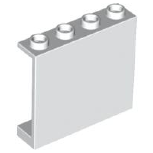 Деталь LEGO 4215b Panel 1 x 4 x 3 - Hollow Studs - White