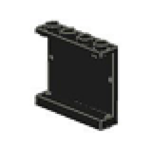 Деталь LEGO 4215a Panel 1 x 4 x 3 - Solid Studs - Black