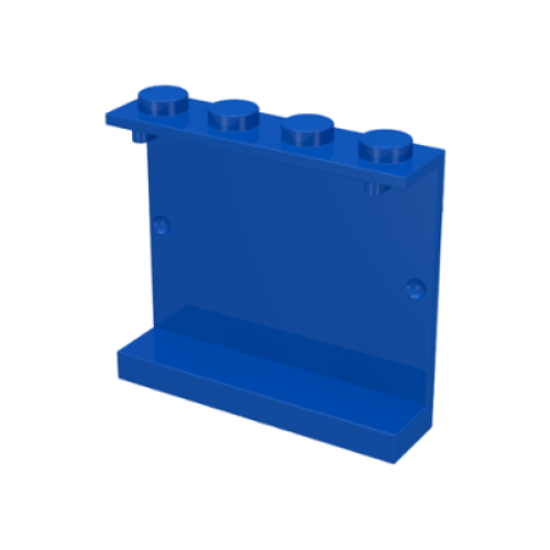 Деталь LEGO 4215a Panel 1 x 4 x 3 - Solid Studs - Blue