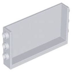 Panel 1 x 6 x 3 with Studs on Sides - Light Bluish Gray Panel 1 x 6 x 3 with Studs on Sides - Light Bluish Gray