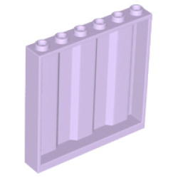 Panel 1 x 6 x 5 with Corrugated Profile - Lavender