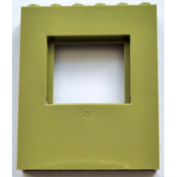 Panel 1 x 6 x 6 with Window - Olive Green