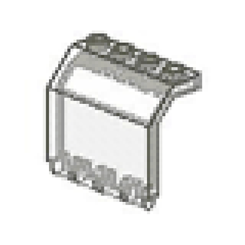 Деталь LEGO 2582 Panel 2 x 4 x 3 1/3 with Hinge - Trans-Clear