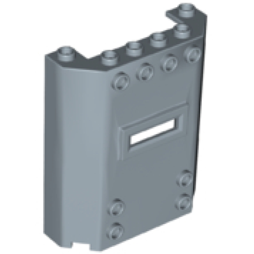 Деталь LEGO 22387 Panel 2 x 6 x 6 with Window Slot - Sand Blue