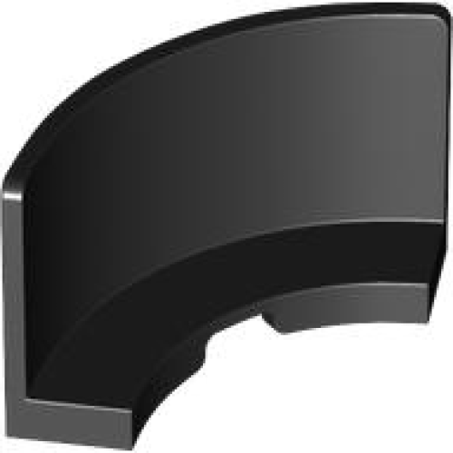 Деталь LEGO 3535 Panel 3 x 3 x 2 Corner Convex - Black