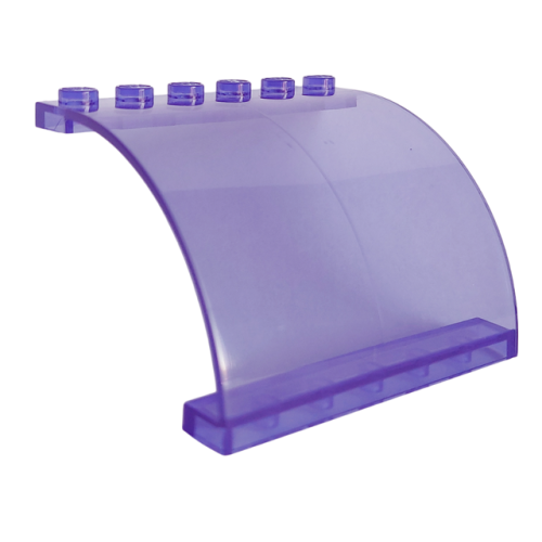 Деталь LEGO 5065 Panel 6 x 5 x 3 1/3 Curved Top - Trans-Purple