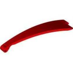 Technic, Panel Curved #52 3 x 13 Tapered Left - Red Technic, Panel Curved #52 3 x 13 Tapered Left - Red