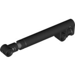 Technic, Shock Absorber 11L with Internal Spring, Dark Bluish Gray Shaft and Black Tip - Black