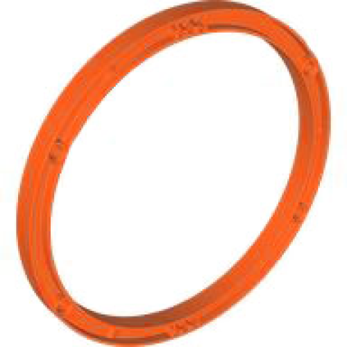 Деталь LEGO 3250 Support 15 x 15 Girder, Round - Reddish Orange