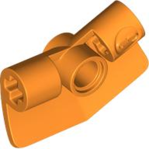 Деталь LEGO 2457 Technic, Panel Curved # 3 2 x 3 x 1 Angled 157.5 degrees - Orange